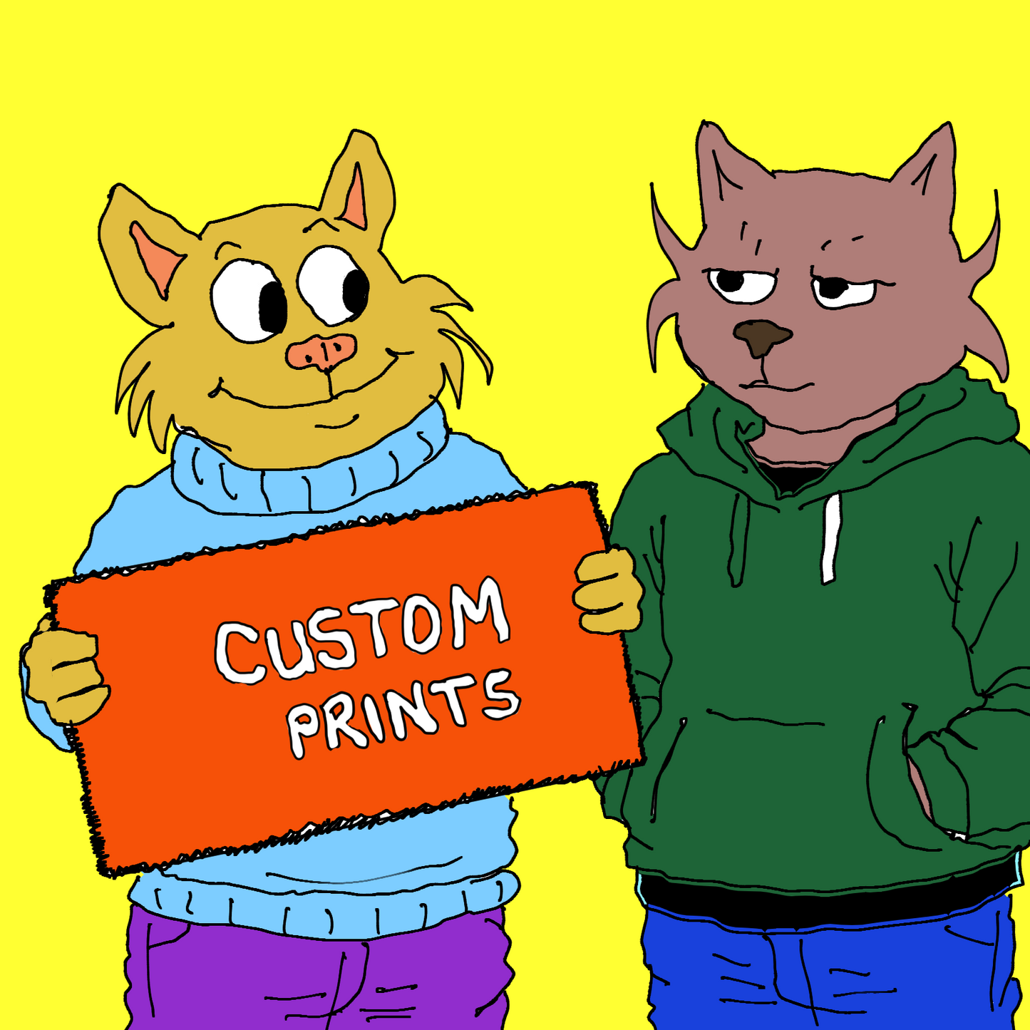 Rusty and Walter Custom Print